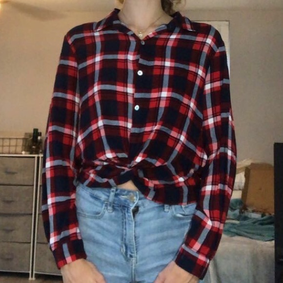 Red button down long sleeve favlux - Picture 3 of 4